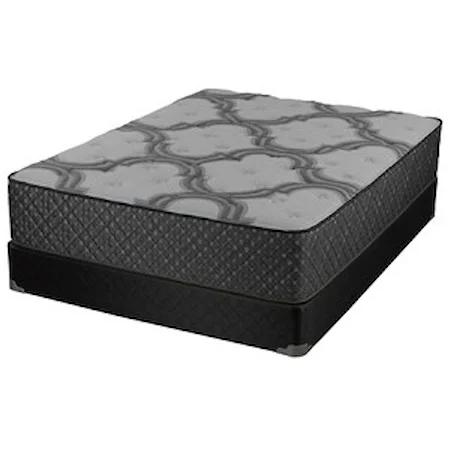 Queen Pocketed Coil Mattress, Firm and Wood Foundation